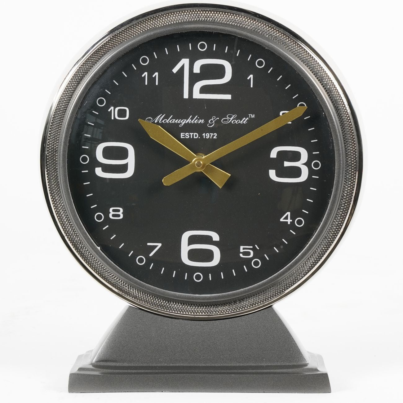 Aviation Grey Mantel Clock Small